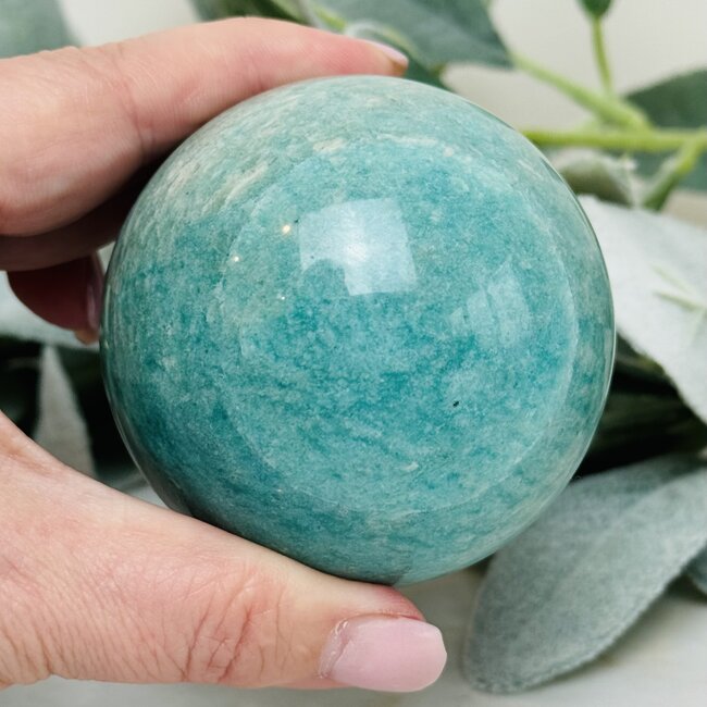 Russian Amazonite Sphere Orb Globe - 65-70mm