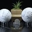 White Howlite (Magnesite) Spheres Orb Globe- 70-75mm