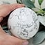 White Howlite (Magnesite) Spheres Orb Globe- 70-75mm
