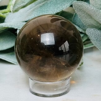 Smoky (Smokey) Quartz Sphere Orb Globe - 50-55mm
