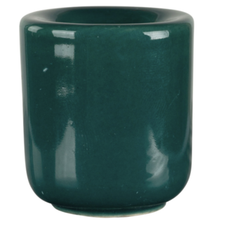 Mini Magic Ritual Candle Holder Turquoise 1" Ceramic - Chime Spell