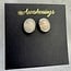 Ethiopian Opal Earrings - Oval Studs - Bezel Set Sterling Silver
