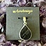 Black Tourmaline Pendants - Teardrop Pear (Rough Raw Natural) Bezel Set Sterling Silver