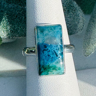 Quantum Quattro Rings - Size 8 Rectangle Bezel Set - Sterling Silver