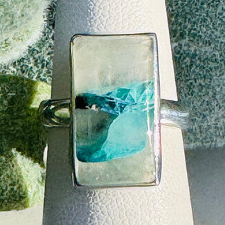 Quantum Quattro Rings - Size 5 Rectangle Bezel Set - Sterling Silver