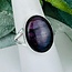 Purple Fire Labradorite Rings - Size 10 Oval Bezel Set - Sterling Silver