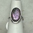 Purple Fire Labradorite Rings - Size 7 Oval Bezel Set - Sterling Silver
