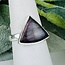 Purple Fire Labradorite Rings - Size 7 Triangle Bezel Set - Sterling Silver