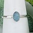 Australian Opal Rings - Size 6 Oval Bezel Set - Sterling Silver