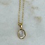 Herkimer Diamond Necklaces - Rough Bezel Set - Gold Vermeil 16-18" Dainty Link Chain Raw Natural