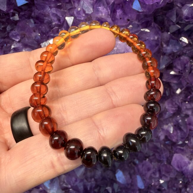 Ombré Baltic Amber Bracelets - 5-6mm Gradient