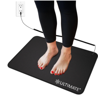 Grounding Earthing Mat (24"x16") - EMF Protection Ground Pad for Desk Bed & Wellness Therapy Inflammation