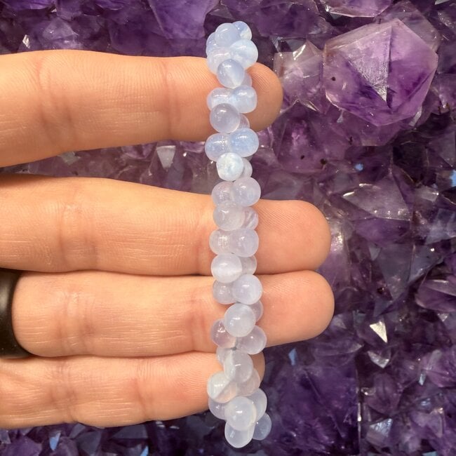 Blue Lace Agate Grape Bracelets