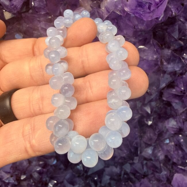 Blue Lace Agate Grape Bracelets