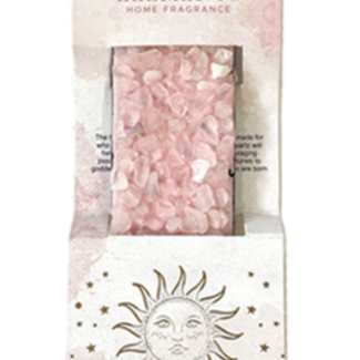 Rose Quartz Ash Catcher Crystal Sled Incense Stick Burners Holders - 11" Hand-Carved Wooden