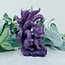 Lepidolite 7 Seven Tailed Fox Carving - Specimen Figurine 5"x3"