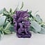 Lepidolite 7 Seven Tailed Fox Carving - Specimen Figurine 5"x3"