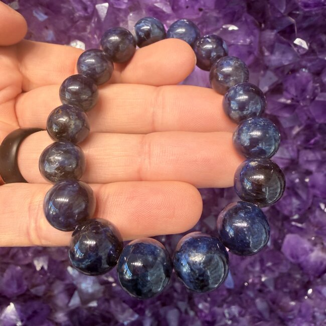 Richterite (Blue Sugilite) Bracelets - 12mm