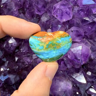 Peruvian Blue Opal Hearts Stone (AAA Grade)
