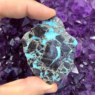 Lavender Variscite Slab Slice Stone - 31 grams
