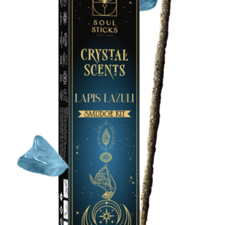 Lapis Lazuli Crystal Scents Smudge Kit - 20g Soul Incense Sticks  - Lapis Lazuli Crystals Included