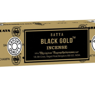 Black Gold Incense - 12 Sticks in a Box 15g - Satya