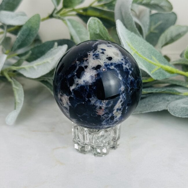 Sodalite Spheres Orbs Globe - 70-75mm