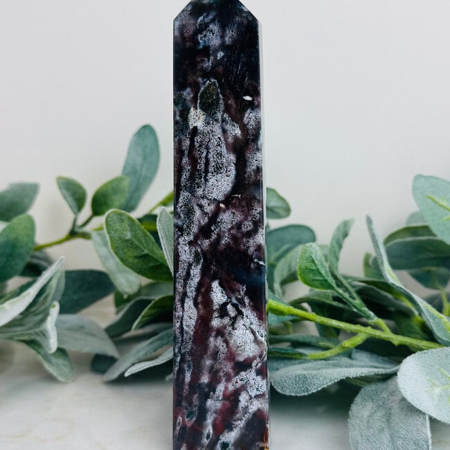 Ocean Jasper Obelisk - Tower Point Generator - 6" Large