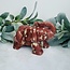 Pink Opal Elephant Figurine Specimen Carving - Large 5"