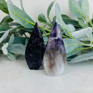 Amethyst Flame Point - Medium 3-4" Carving