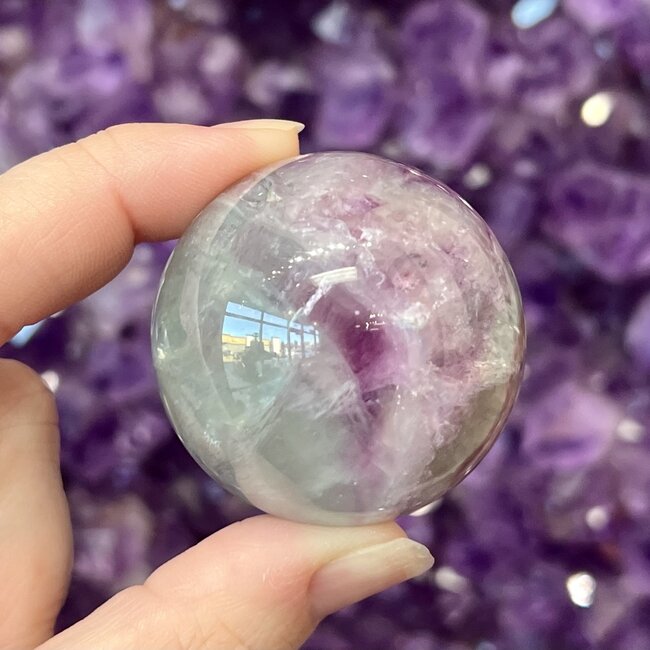 Rainbow Fluorite Sphere Orb - 40-45mm