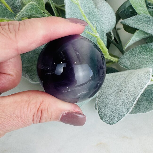 Rainbow Fluorite Sphere Orb - 40-45mm