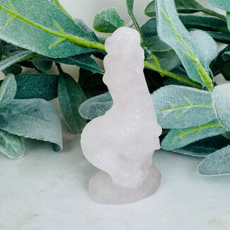 Rose Quartz Mermaid - 4" Carving Figurine