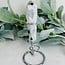 Rainbow Moonstone Faceted Wand on Silver Stand Pin