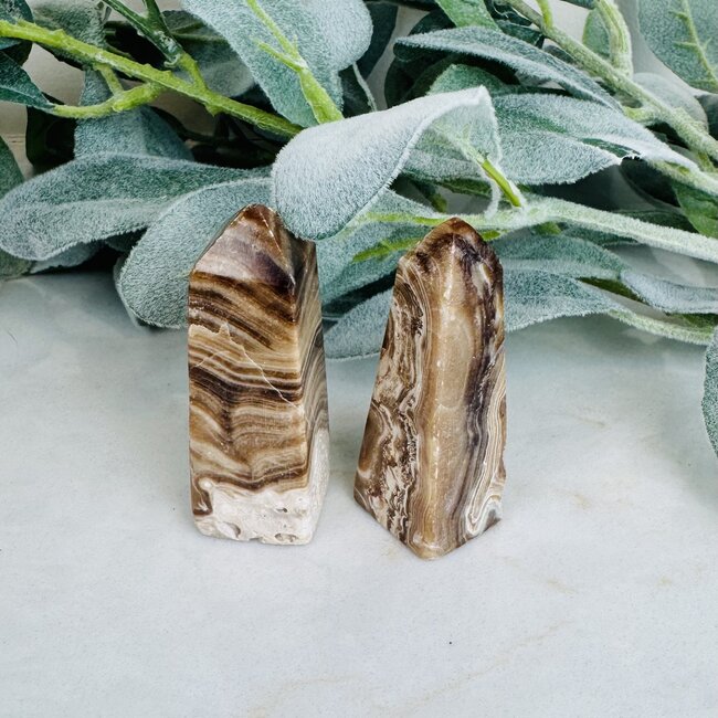 Chocolate (Coke) Calcite Obelisks - Small 2-3" Tower Point Generator