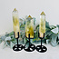 Citrine Points on Black Stand Pin - 7-9" Rough Raw Natural Tower Generator Specimen