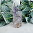 Amethyst Smoky (Smokey) & Clear Quartz with Petroleum Phantom Inclusion Point Tower Generator - 3" Specimen Rainbows