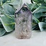 Amethyst Smoky (Smokey) & Clear Quartz with Petroleum Phantom Inclusion Point Tower Generator - 3" Specimen Rainbows