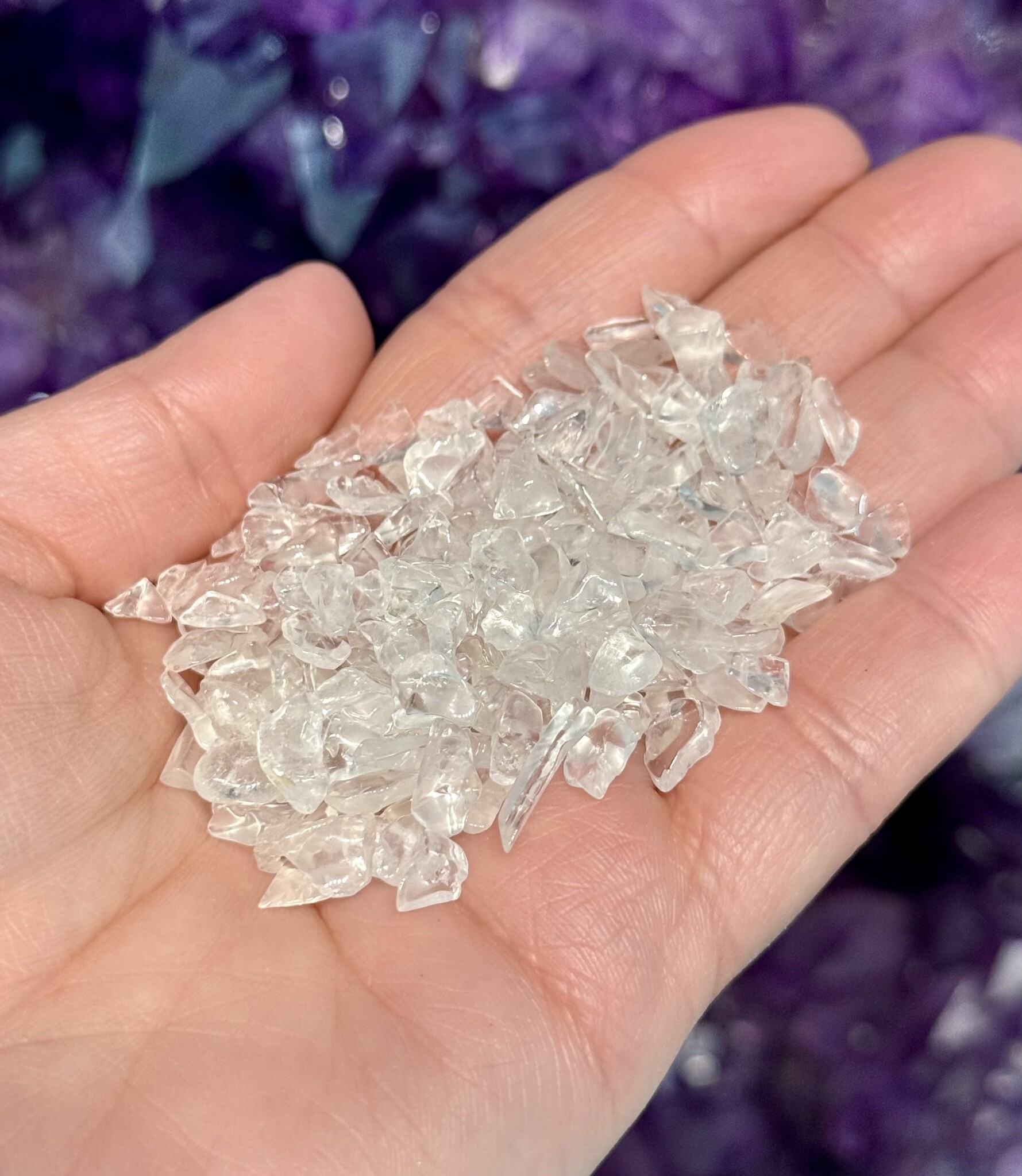 Clear Quartz Chips - 4oz Bag - Awakenings