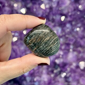 Black Tourmaline & Red Hematite - XL Extra Large Tumbled