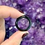Black Obsidian Rings - Sizes 6 Plain Dome