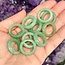 Green Aventurine Rings - Sizes 6 Plain Dome