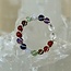 7 Seven Chakra Rings - Adjustable Wire Wrapped Beaded Stretch Gemstone