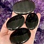 Midnight Lace Black Obsidian Palm Pillow Pocket Stones - Large