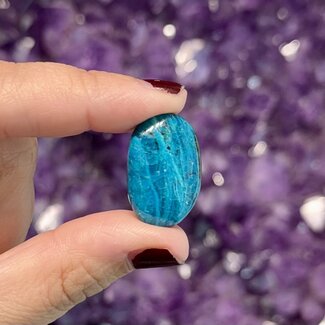 Peruvian Blue Opal Free Form Palm Stones (AAA Grade)