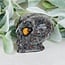 Yooperlite Alien Extra Terrestrial Heads Skulls - Large 3" Gold Tigers Eye Eyes