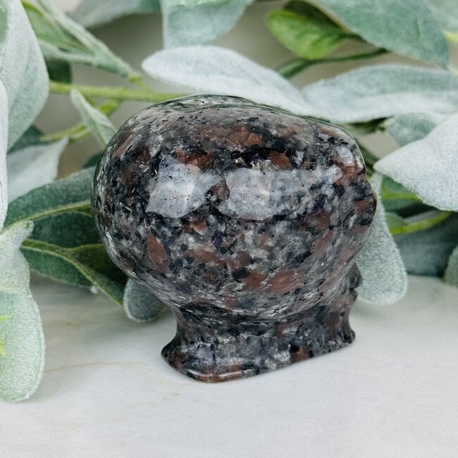Yooperlite Alien Extra Terrestrial Heads Skulls - Large 3" Gold Tigers Eye Eyes