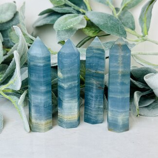 Blue Banded Onyx Towers Generator Point - Medium 2-3"