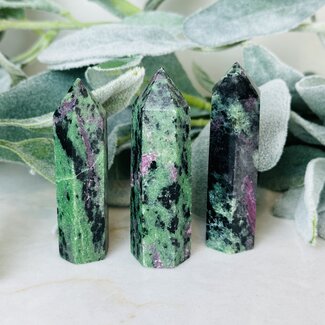 Ruby Zoisite Towers Point Generator - Small (2-4")