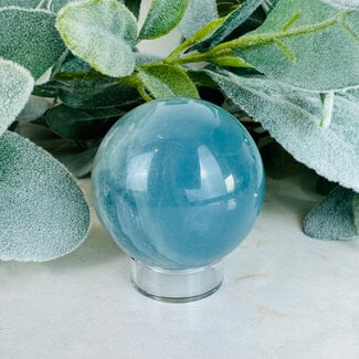 Blue Banded Onyx Spheres Orb Globe - 50-55mm